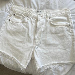 AGOLDE Parker Long Denim Shorts